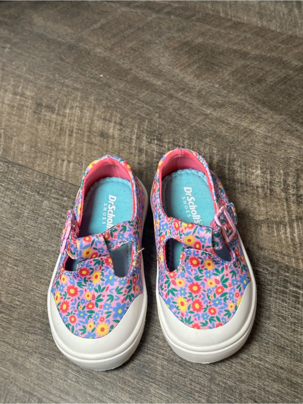 Dr. Scholl’s Girls Floral Mary Jane Sneakers Size 5 Pink Multicolor